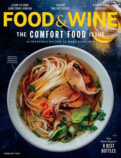 Food & Wine Magazine, February 2018: The Comfort Food Issue