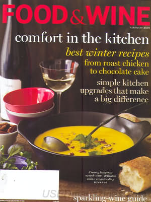 Food & Wine Magazine, February 2009