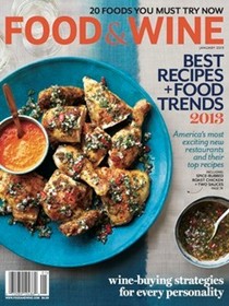 Food & Wine Magazine, January 2013