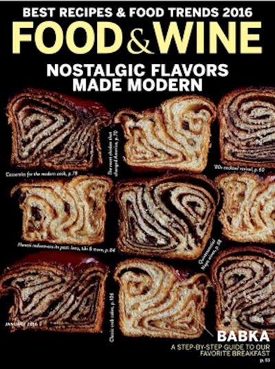 Food & Wine Magazine, January 2016
