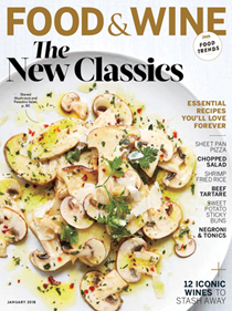 Food & Wine Magazine, January 2018