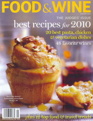Food & Wine Magazine, January 2010: The Judges' Issue