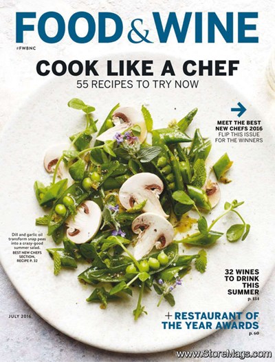 Food & Wine Magazine, July 2016: Best New Chefs 2016