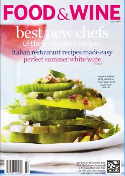 Food & Wine Magazine, July 2010