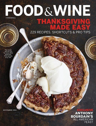 Food & Wine Magazine, November 2016