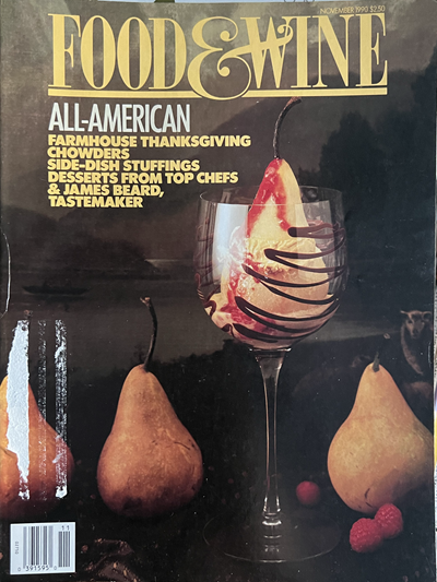 Food & Wine Magazine, November 1990: All American