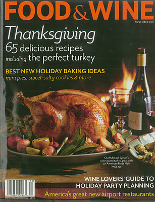 Food & Wine Magazine, November 2011