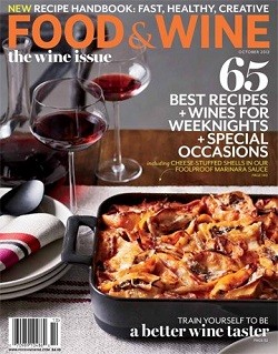 Food & Wine Magazine, October 2012: The Wine Issue