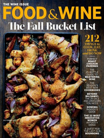 Food & Wine Magazine, October 2017: The Wine Issue