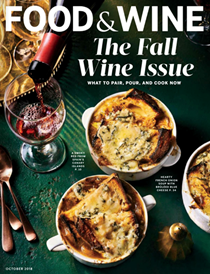 Food & Wine Magazine, October 2018: The Fall Wine Issue