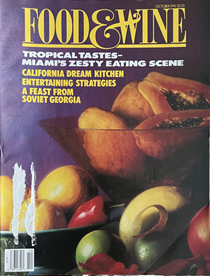 Food & Wine Magazine, October 1990: Tropical Tastes-Miami's Zesty Eating Scene