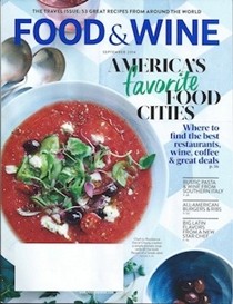 Food & Wine Magazine, September 2014: The Travel Issue