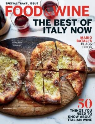 Food & Wine Magazine, September 2016: The Travel Issue