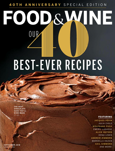 Food & Wine Magazine, September 2018: 40th Anniversary Special Edition