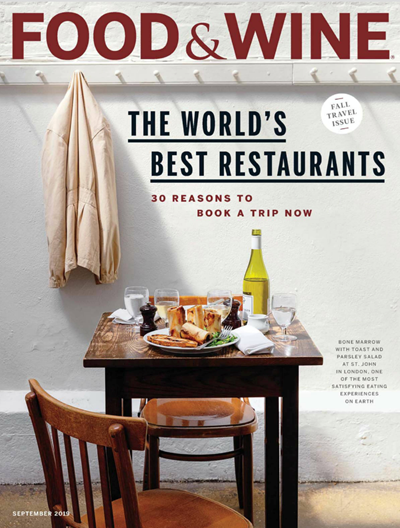Food & Wine Magazine, September 2019: Fall Travel Issue