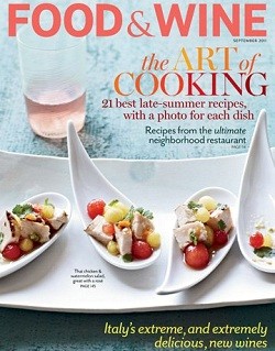 Food & Wine Magazine, September 2011