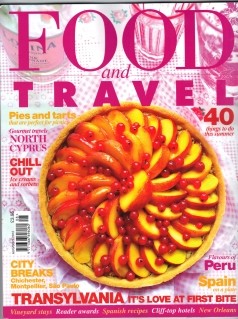 Food and Travel Magazine, Aug/Sept 2012