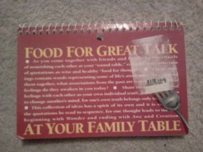 Food for Great Talk at Your Family Table