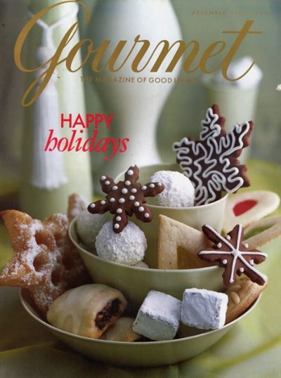 Gourmet Magazine, December 2002: Holiday Cookie Extravaganza