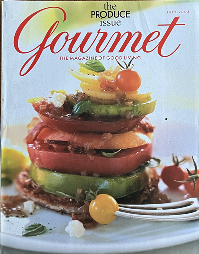 Gourmet Magazine, July 2003