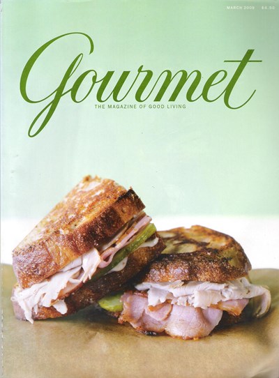 Gourmet Magazine, March 2009