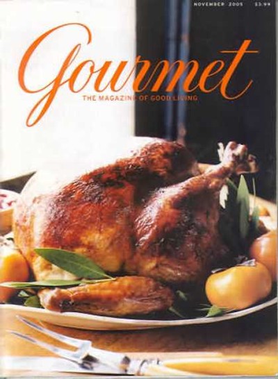 Gourmet Magazine, November 2005