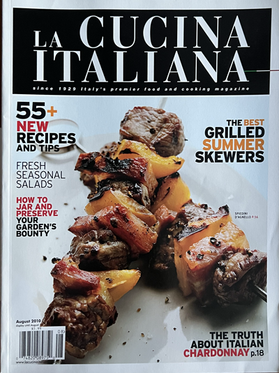 La Cucina Italiana Magazine, August 2010