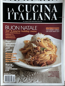 La Cucina Italiana Magazine, December 2012