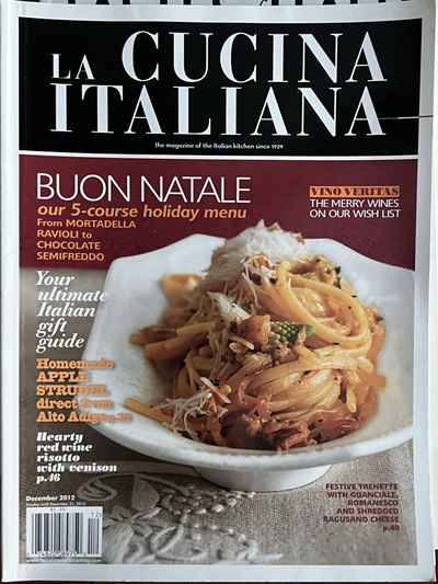 La Cucina Italiana Magazine, December 2012