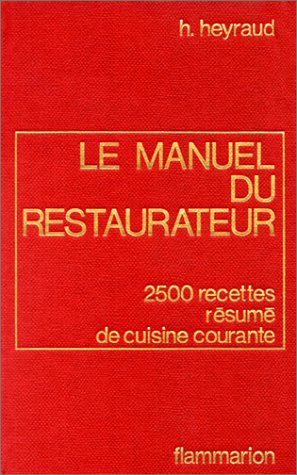 Manuel Du Restaurateur