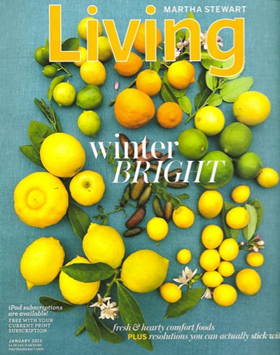 Martha Stewart Living Magazine, January 2013