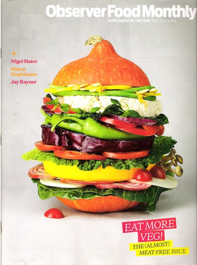 Observer Food Monthly Magazine, May 2013: The (Almost) Meat-Free Issue