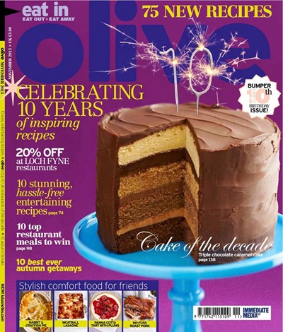 Olive Magazine, November 2013: 10th Birthday Issue