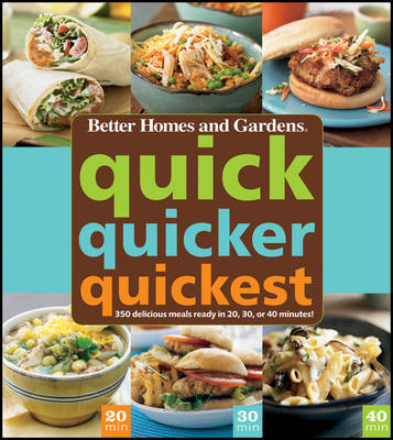 Quick, Quicker, Quickest: 350 delicious meals ready in 20, 30, or 40 minutes!