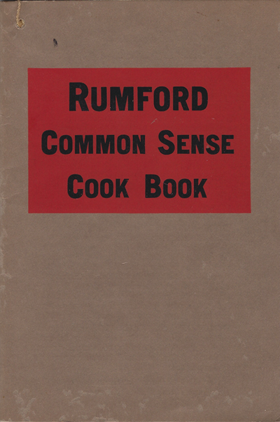 Rumford Common Sense Cook Book
