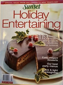 Sunset Magazine - Holiday Entertaining From Halloween to New Year's Day