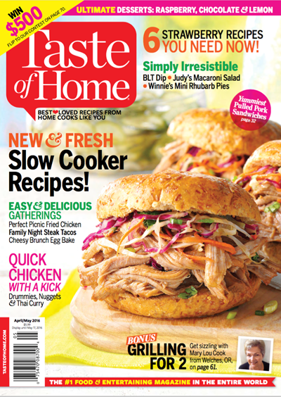 Taste of Home Magazine, Apr/May 2016