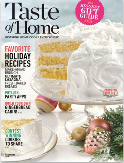 Taste of Home Magazine, December 2018