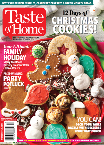 Taste of Home Magazine, December 2016