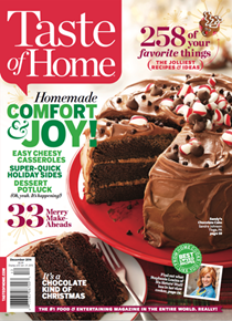 Taste of Home Magazine, December 2014