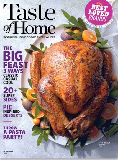 Taste of Home Magazine, November 2018