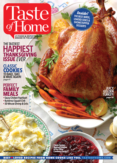 Taste of Home Magazine, November 2017