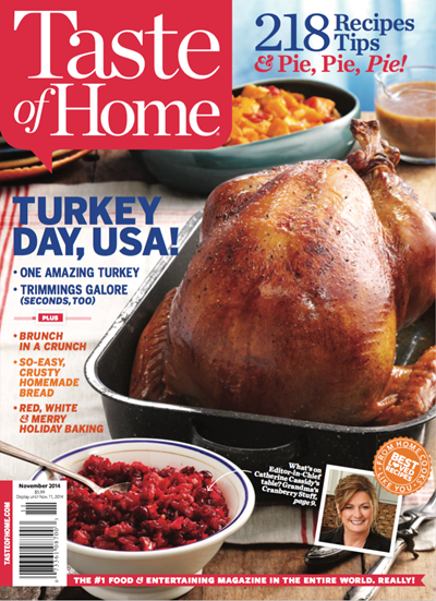 Taste of Home Magazine, November 2014