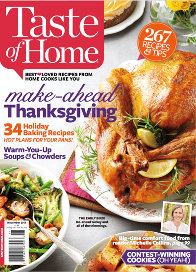 Taste of Home Magazine, November 2013