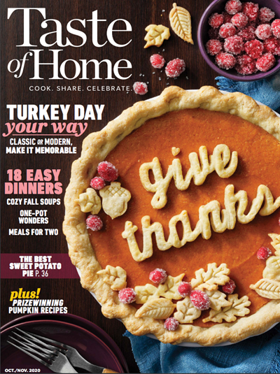 Taste of Home Magazine, Oct/Nov 2020