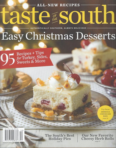 Taste of the South Magazine, Nov/Dec 2019
