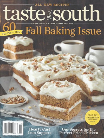 Taste of the South Magazine, October 2020: Fall Baking Issue