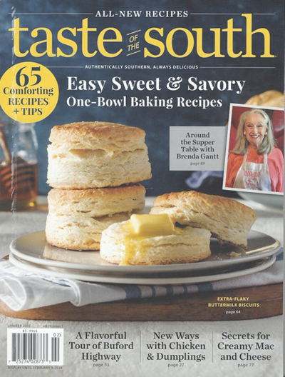 Taste of the South Magazine, Jan/Feb 2021