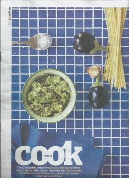 The Guardian Cook supplement, September 14, 2013