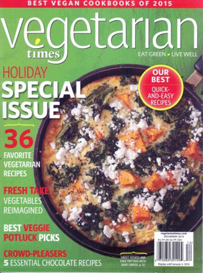Vegetarian Times Magazine, December 2015: Holiday Special Issue